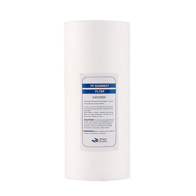 Легкий PP Spun Jumbo 10 дюймов 5 микронов Melt Blown Filter Cartridge для дома