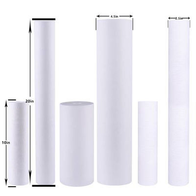 2022 PP Melt Blown Filter Cartridge для бытовой предварительной фильтрации 30 дюймов 40 дюймов 1 микрон