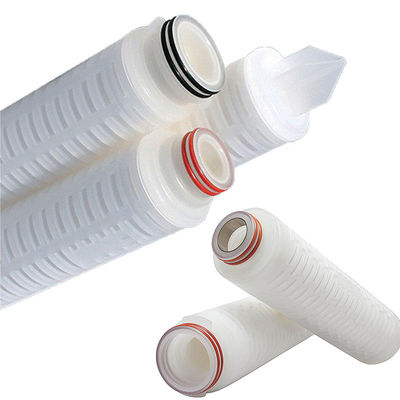10' 226 Fins PTFE Микропористый плитный складной фильтр для крупномасштабной фильтрации