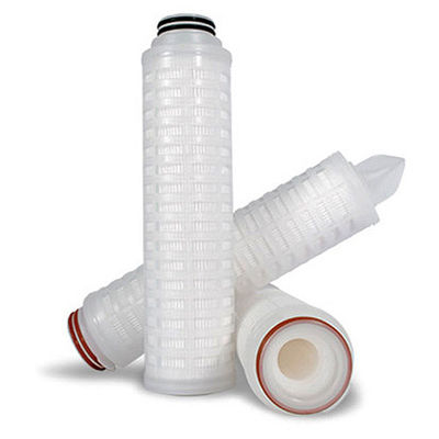 10 дюймов 0,22 микрон PP PTFE Pes Nylon Pleated Micron Membrane Filter Cartridge для системы RO