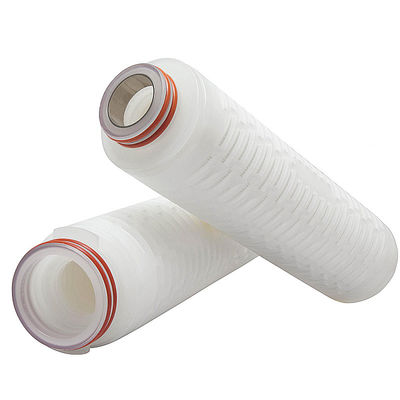 10 дюймов 0,22 микрон PP PTFE Pes Nylon Pleated Micron Membrane Filter Cartridge для системы RO