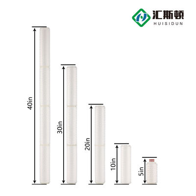 Продовольственный ABS 0.1um 1um 5um 10' * 2.5' PP PES плитный фильтр для системы RO