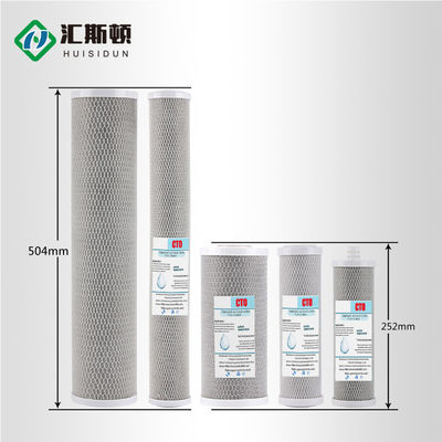 CTO Cartridge Filter Carbon для обратного осмоса 10 дюймов Сжатый активированный уголь