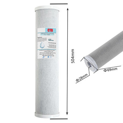 20 дюймовый Cto Carbon Block Filter Cartridge для фильтрации воды и удаления запахов